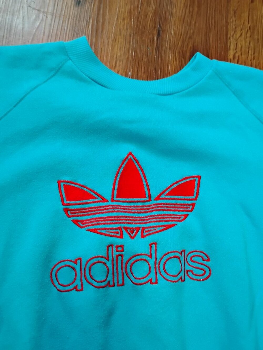 Vintage 80s Adidas Trefoil Logo Crewneck Sweatshirt
